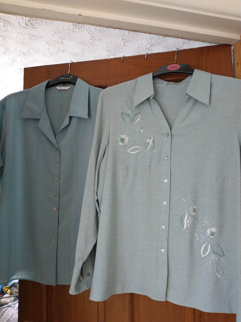 BLOUSES. SIZE 20. (2) M&S & Berketex. Suit older/mature lady. Both new condition.