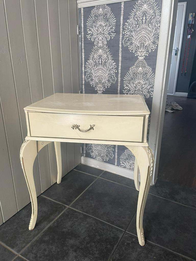 French Louis bedside cabinet or side table. 