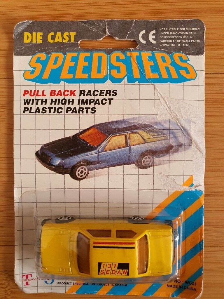 B.NewRARE VINTAGE MAJORETTE MINI MOTOR FIAT 131 SEDAN DIECAST PULL BACK TOY CAR