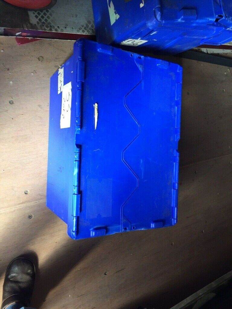 2 X Large heavy duty Plastic Storage boxes/ containers