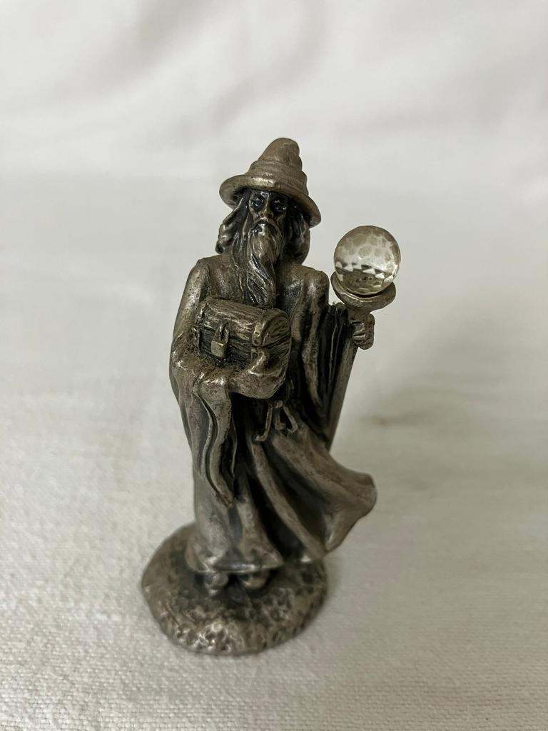 Tudor Mint Myth and Magic Pewter Sculpture THE KEEPER EX04 2002 Collectable Wizard