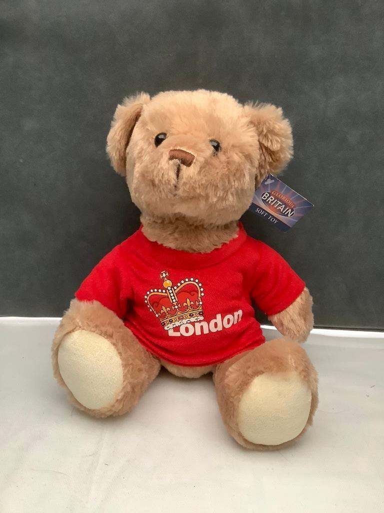 Glorious Britain Plush Teddy Bear - London Keepsake Souvenir.