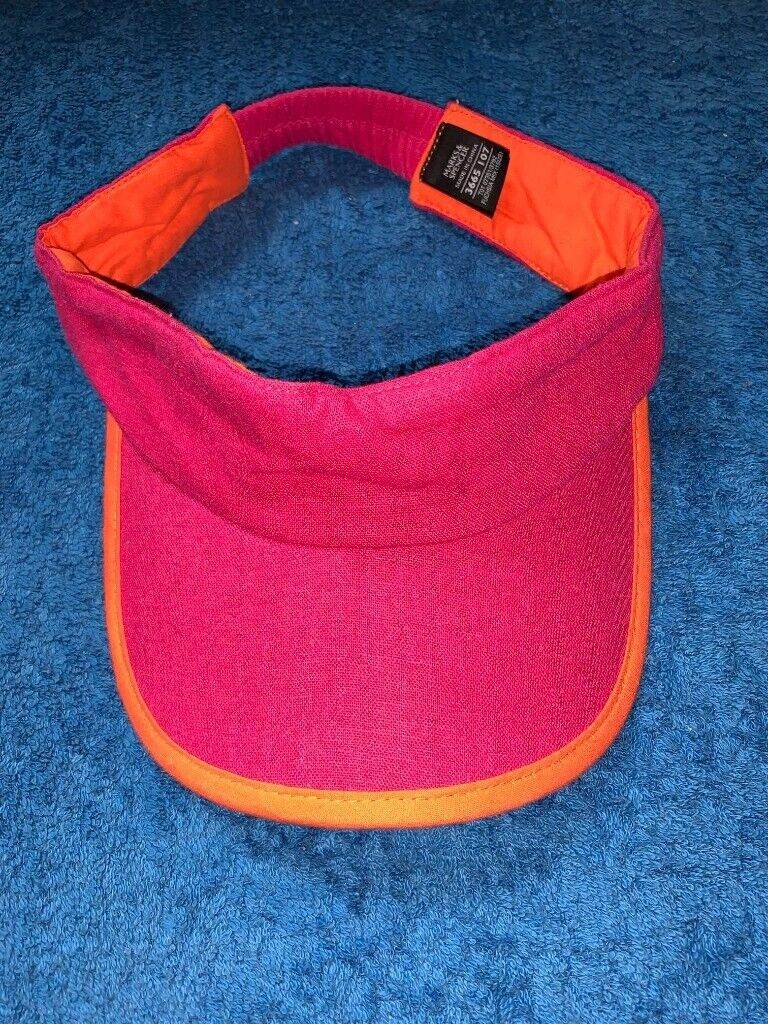 M&S Ladies Fuchsia Pink & Orange Sun Visor IP1