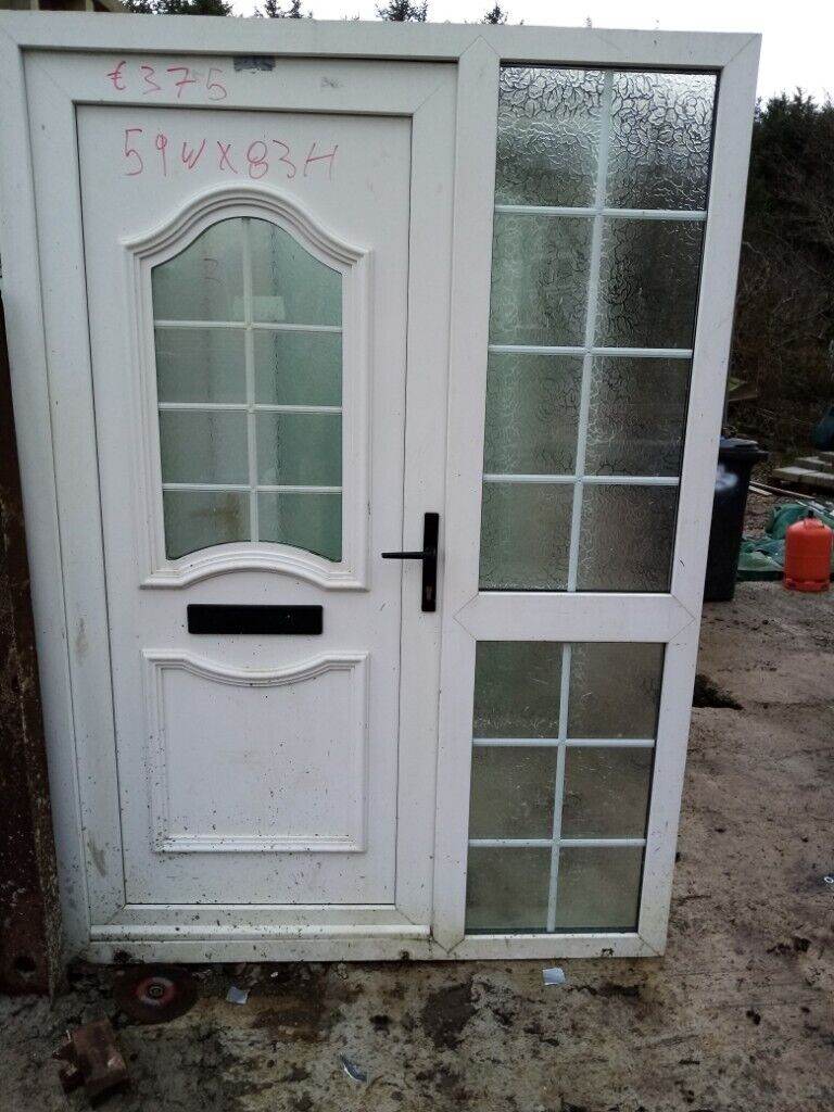 Refurbished PVC Door with Side Panels for Sale