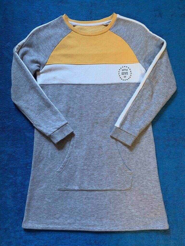 Nutmeg Girls Never Give Up Sweatshirt Dress Age 10-11 Years IP1