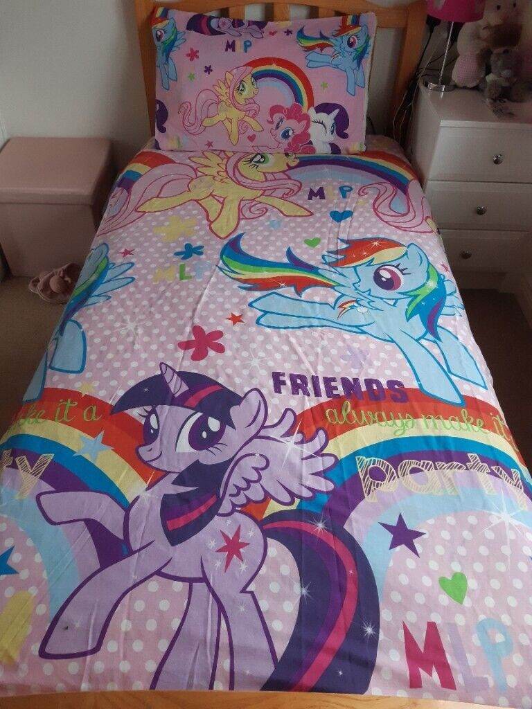 My Little Pony single bed quilt cover - Collection Only 