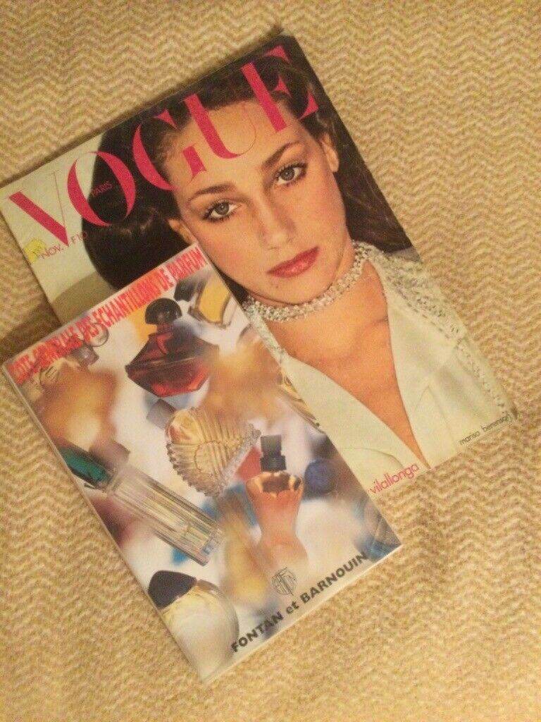 French Vogue 1973. Also Perfumes Book 1998 in French