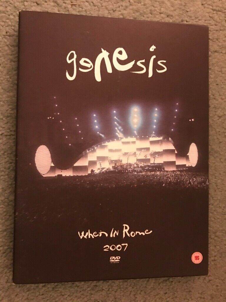 Genesis, rare DVD, When in Rome 2007 (original 3 disc edition, slip case&booklet. Perfect condition