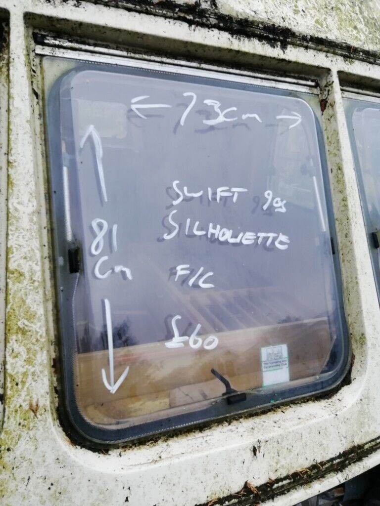 Swift silhouette Caravan front centre window