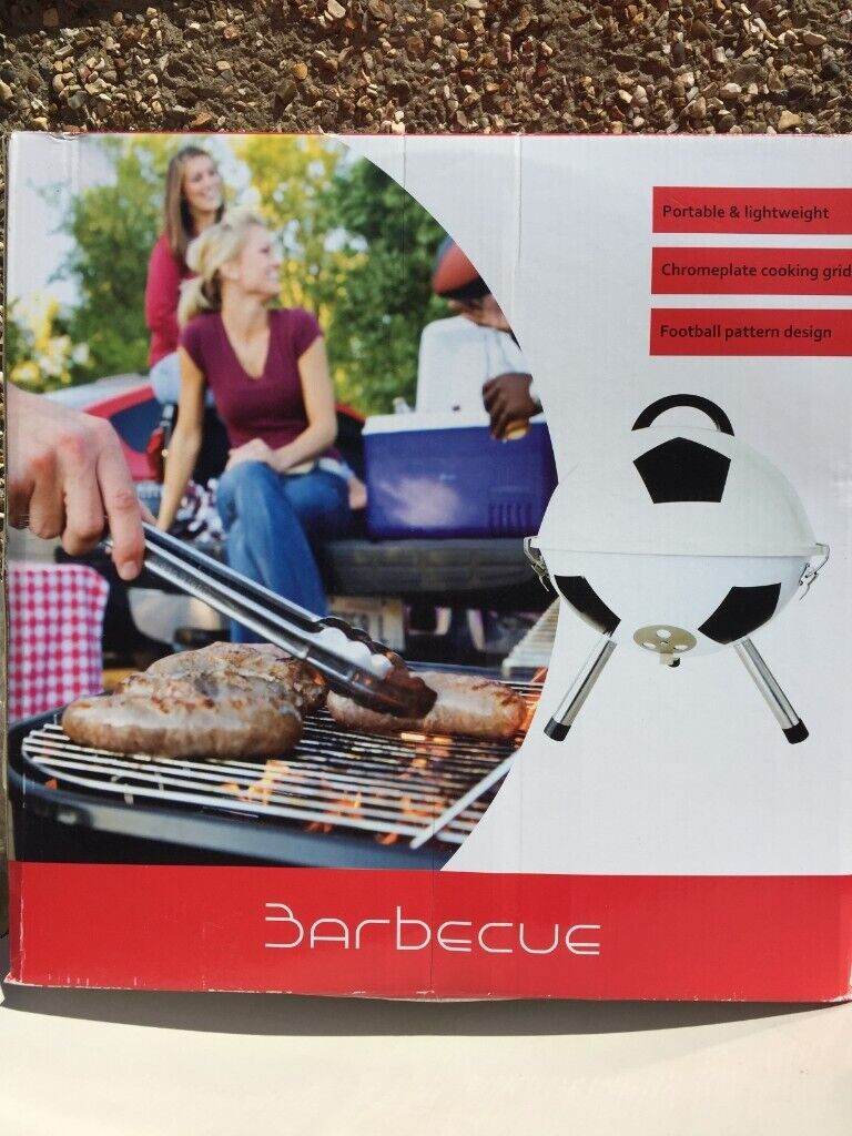 Football Pattern Design Charcoal Barbecue