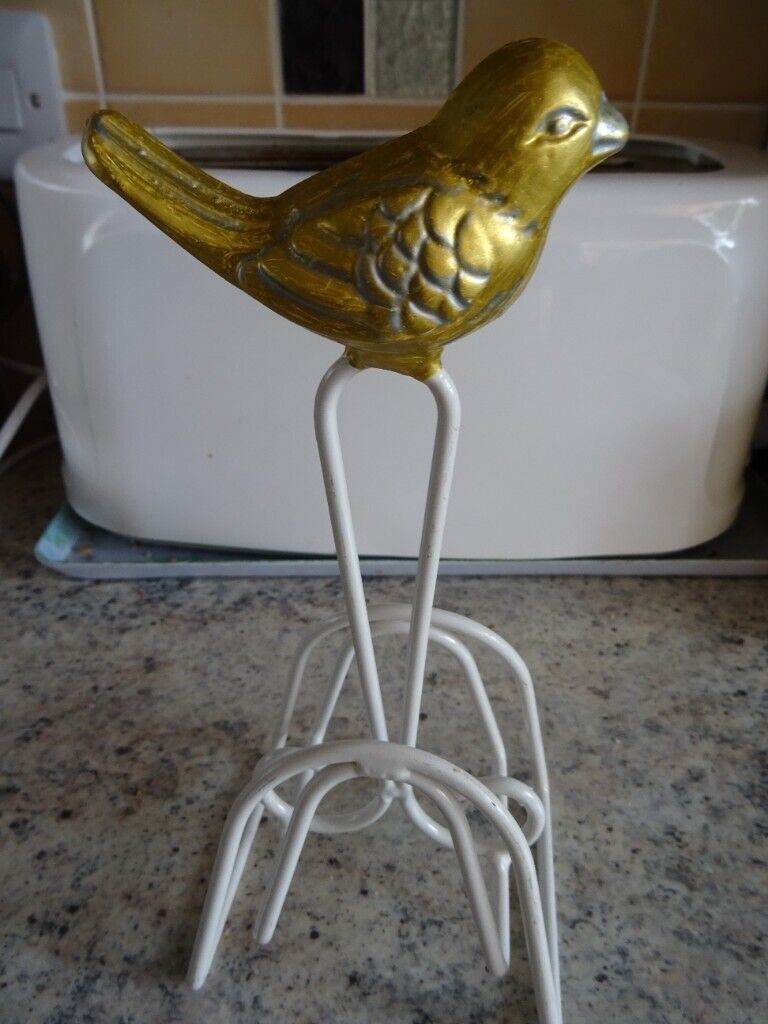 Golden Bird  Letter Rack /  Napkin Holder 