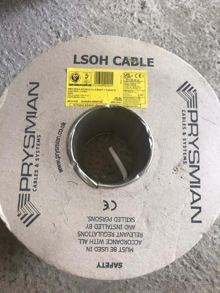 Electrical twin and earth cable 