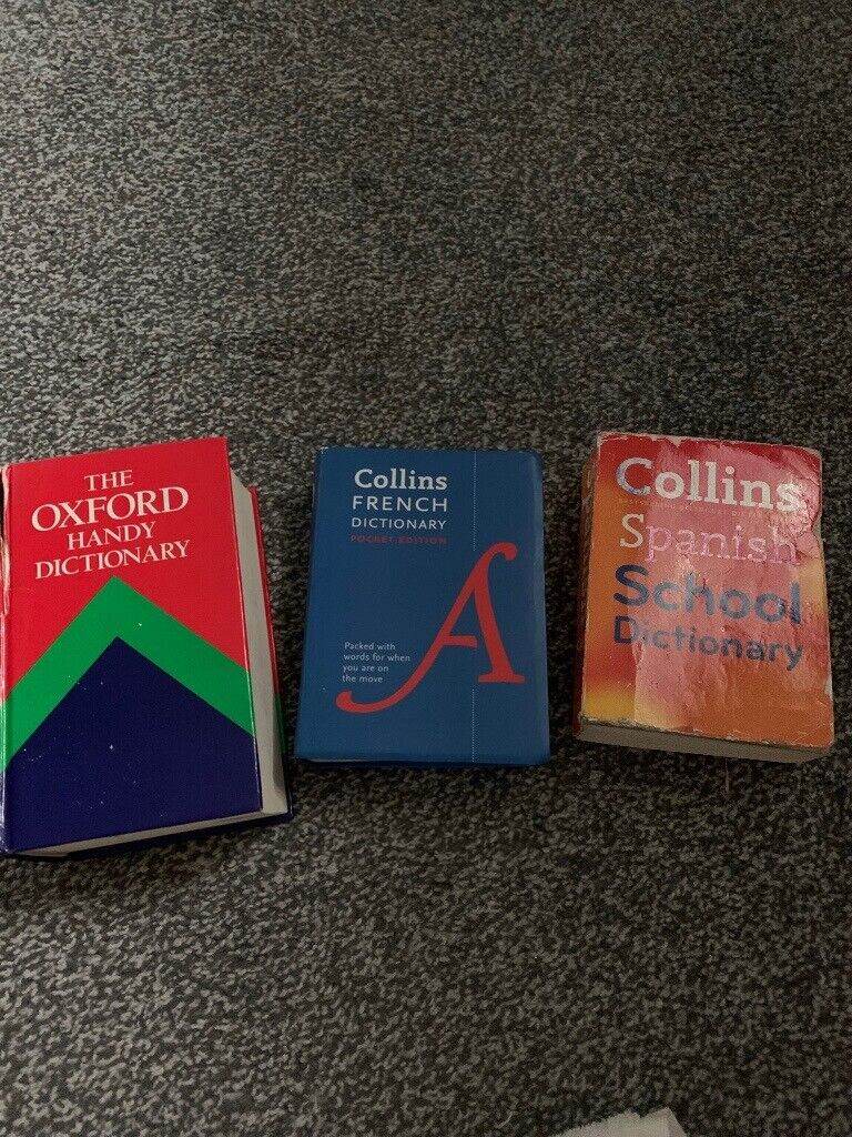 Oxford dictionary,French and Spanish books 