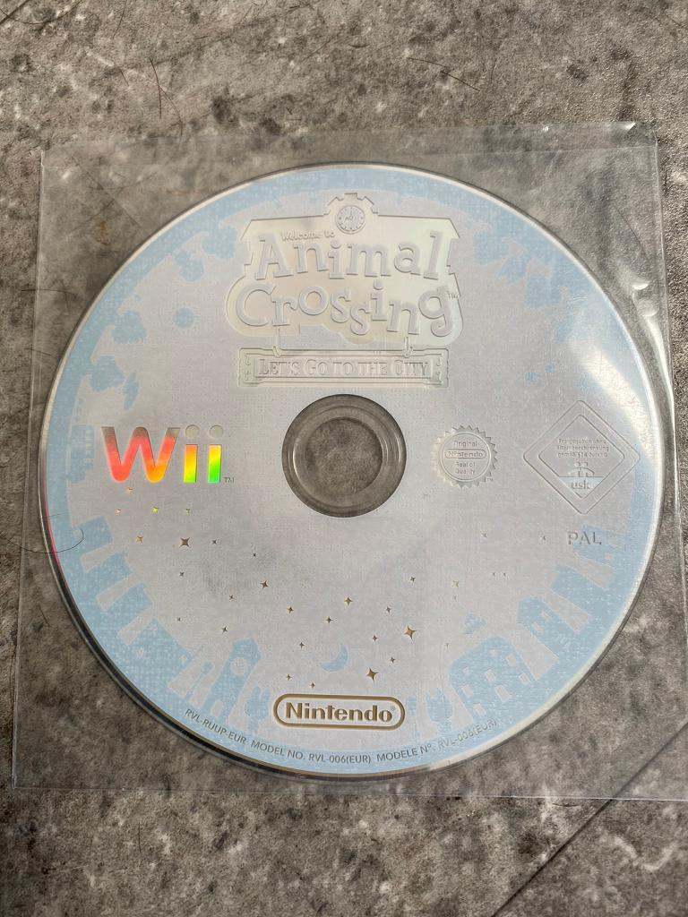 Nintendo Wii Animal Crossing - Let’s Go To The City game