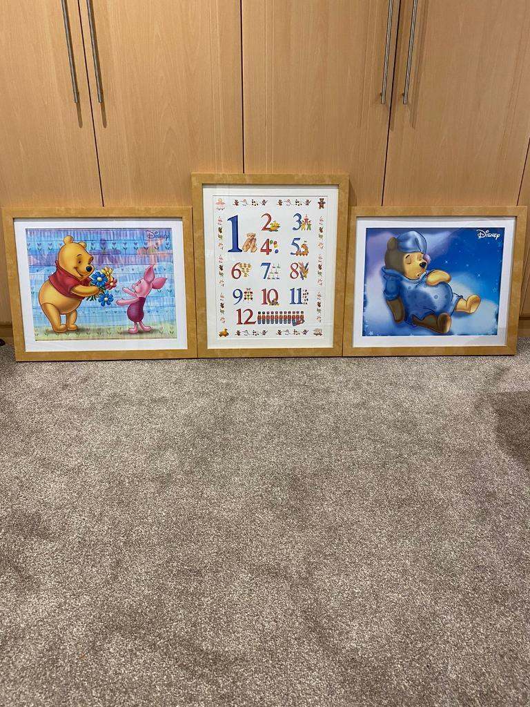 PRICE REDUCTION - 3 Framed Childrens Wall Art (Large)