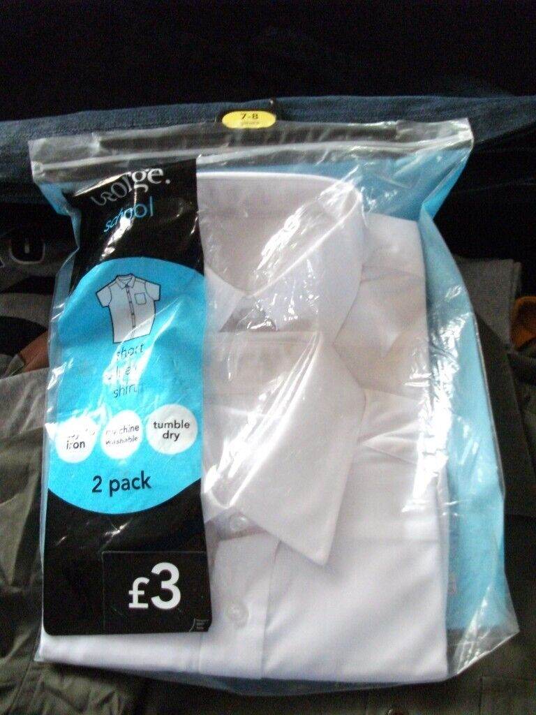 Boys School Shirts Age 7 - 8 New