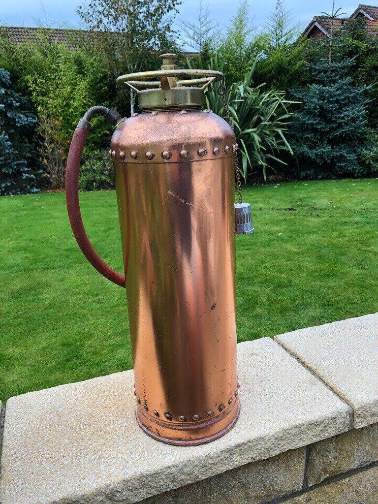 Vintage Copper Fire Extinguisher