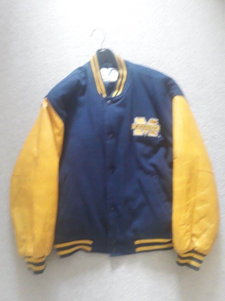 YELLOWJACKETS VINTAGE AMERICAN VARSITY JACKET........LEATHER   Could be posted