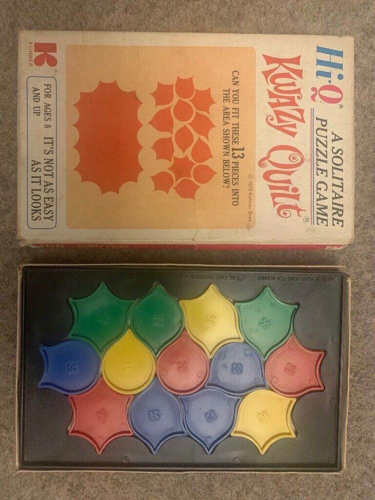 Vintage 1970’s Kwazy Guilt puzzle game