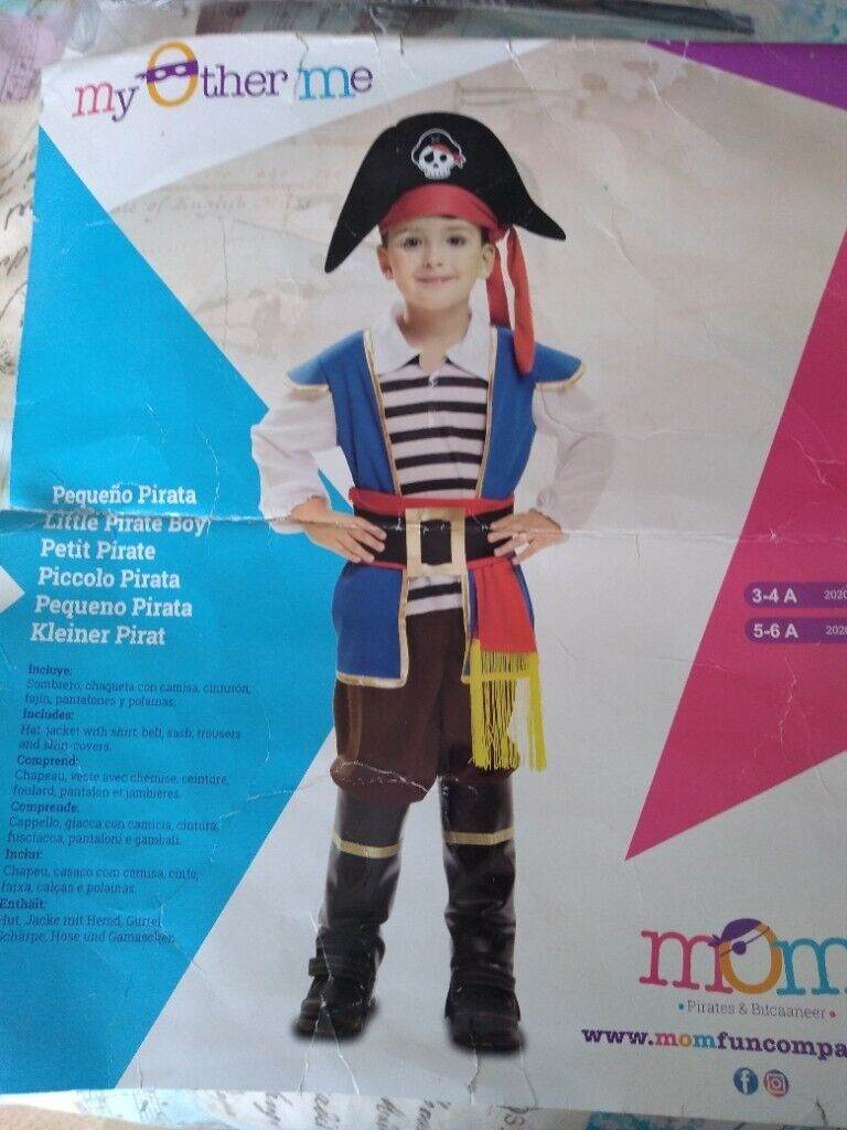Costume - pirate costume for child size 5-6