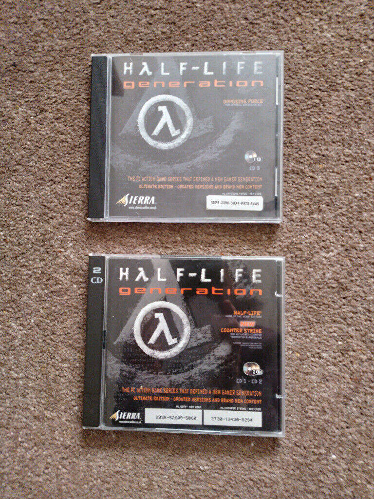 PC DVD ROM - HALF-LIFE GENERATION -  3 CD DISCS