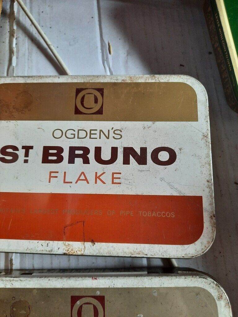 st bruno flake tobacco tin empty
