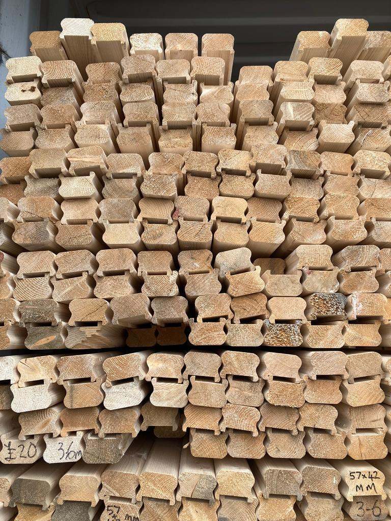 New timber handrail 3.6 metres long 