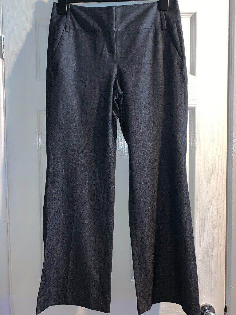 M&S Ladies Black Trousers Size 12 Medium IP1