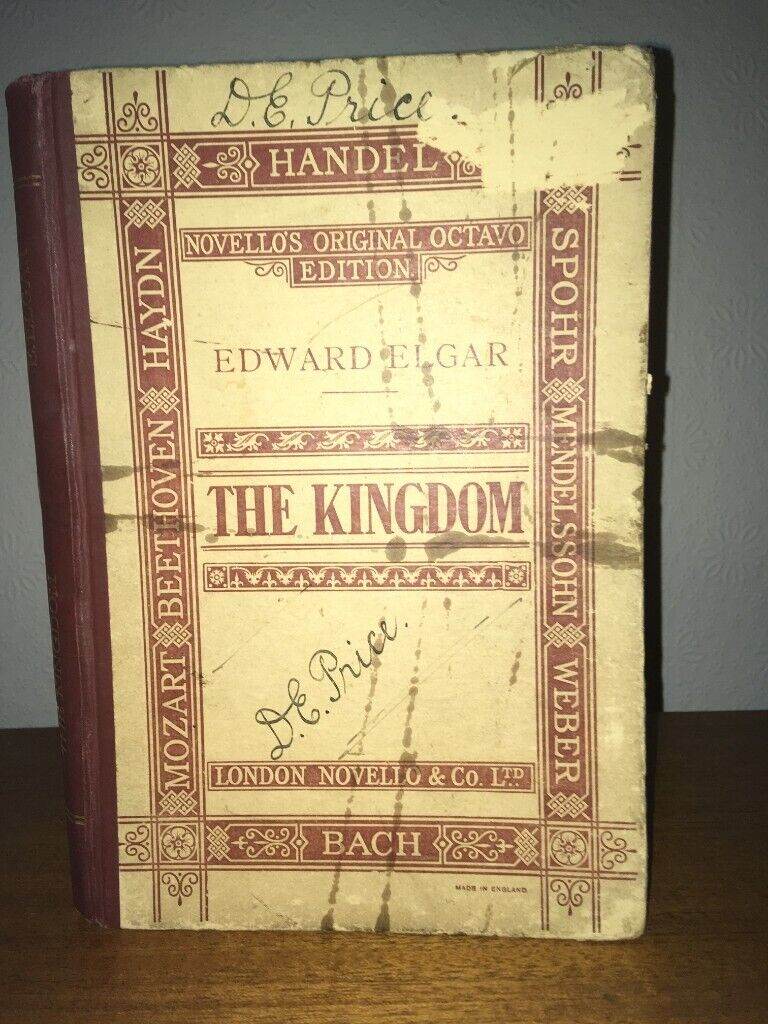 The Kingdom. An Oratorio. Edward Elgar Undated. Novello & Co.