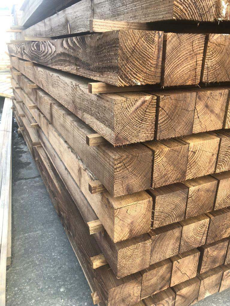 New treated Timber, wooden planks, 4x4 wooden posts, Various Lengths