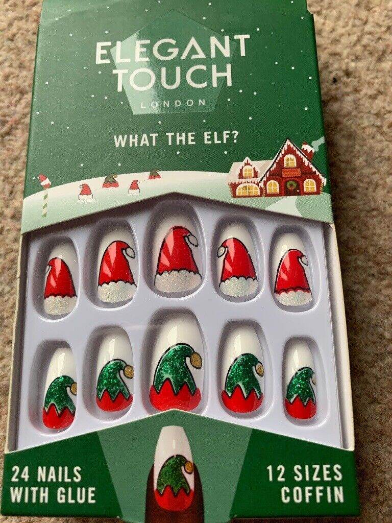 Elegant touch elf Christmas elf nails REDUCED 