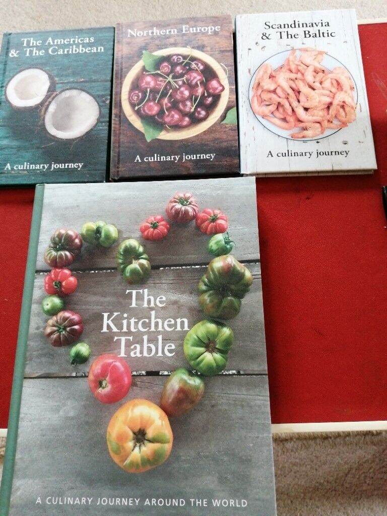 4 kitchen table cookery books 