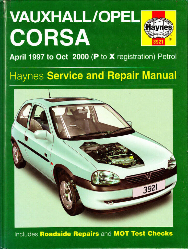 HAYNES VAUXHALL/OPEL CORSA MANUAL 1997 - 2003 PETROL
