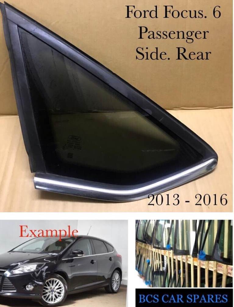 Focus. Mk6. Rear. Side window glass. 