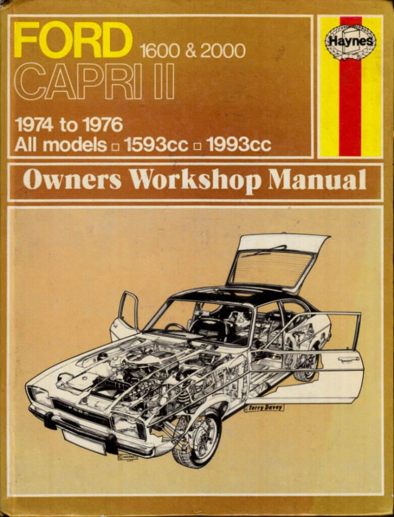 HAYNES FORD CAPRI WORKSHOP MANUAL 1.6 & 2.0 1974 – 1976