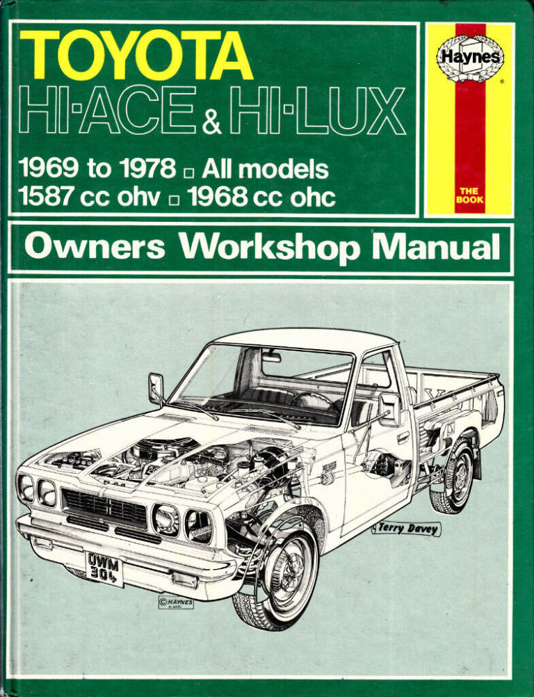 HAYNES TOYOTA HI-ACE & HI-LUX MANUAL 1969-1978