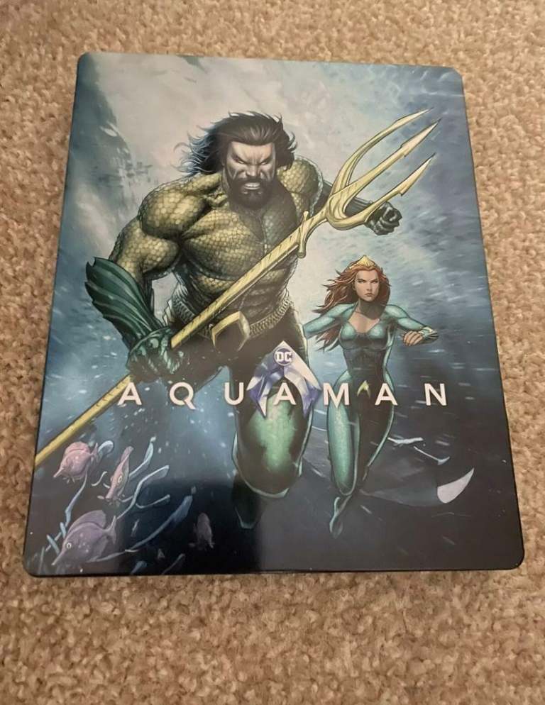  AQUAMAN BLU-RAY LIMITED EDITION STEELBOOK.