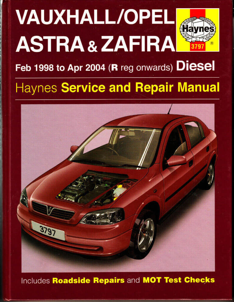 HAYNES VAUXHALL ASTRA ZAFIRA MANUAL 1998 - 2004 DIESEL