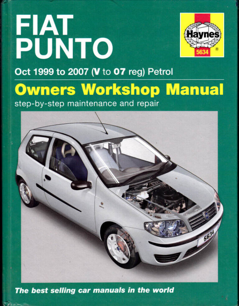 HAYNES FIAT PUNTO MANUAL 1.2L PETROL MODELS 1999 - 2007