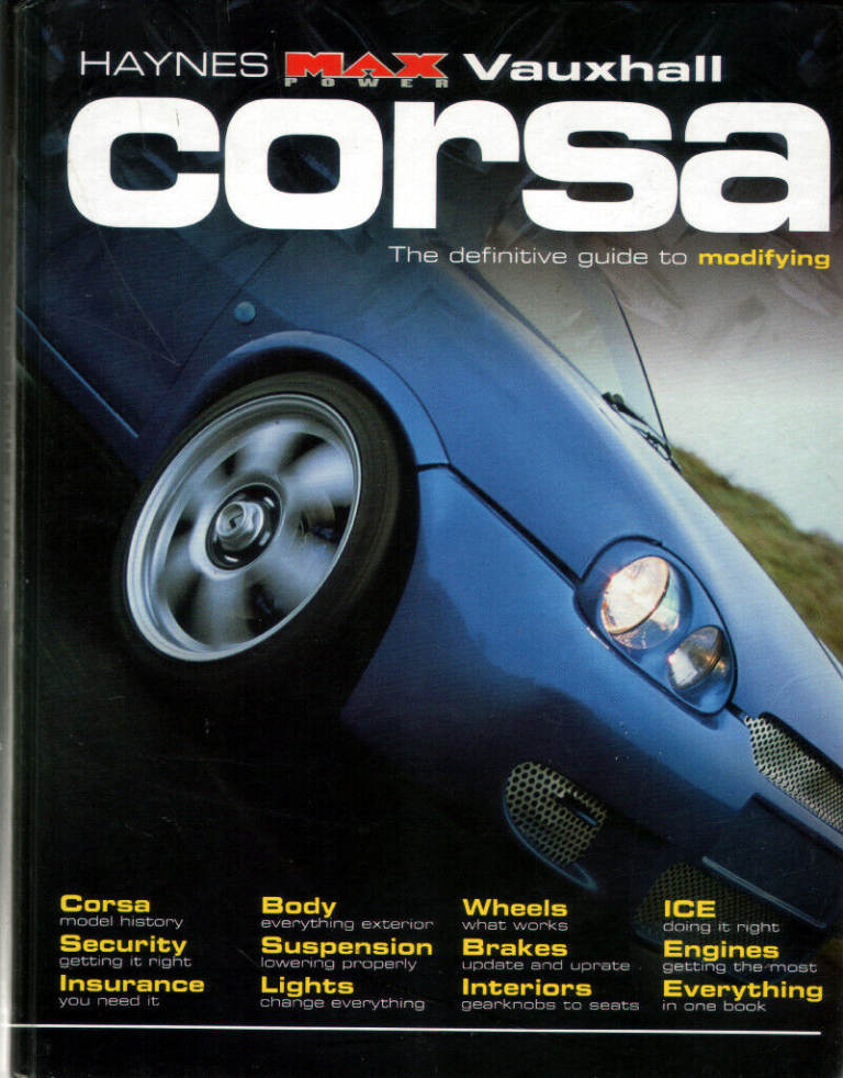 HAYNES MAX POWER VAUXHALL CORSA MODIFICATIONS MANUAL