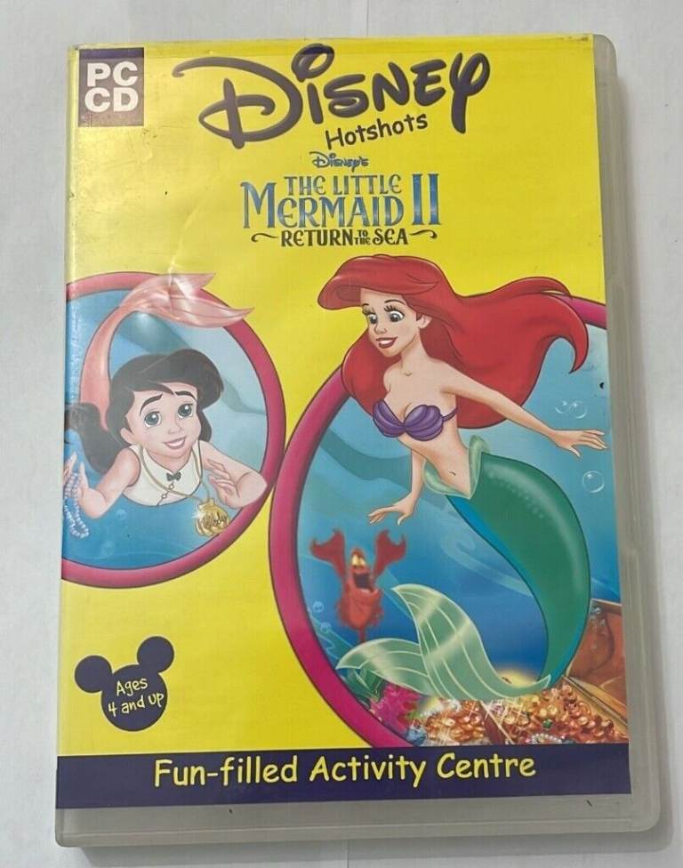 Disney Hotshots The Little Mermaid II Return to the Sea PC CD ROM GAMES freepost
