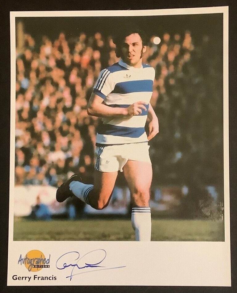 Football Autograph Gerry Francis QPR Signed Westminster Editions Photo