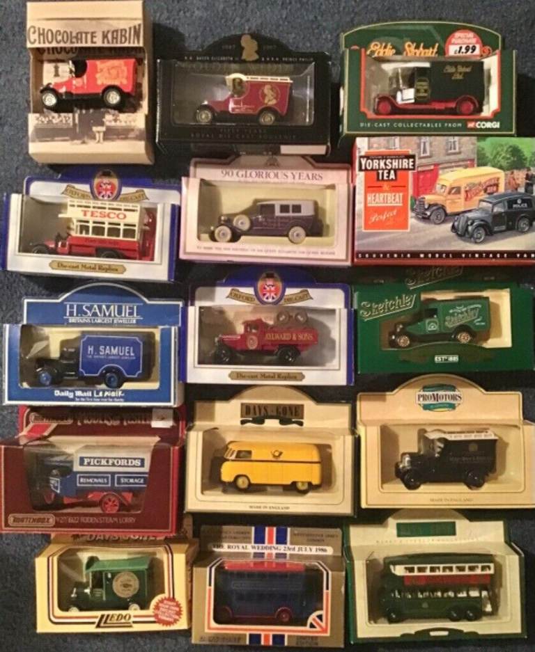 Die-cast Model Vans, Lorries & Buses (185 Assorted)