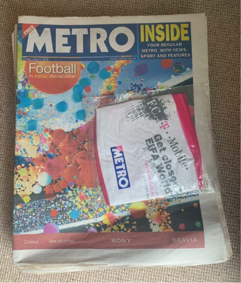 WORLD CUP 2006 NEWSPAPERS IN FULL WITH METRO FOOTBALL
