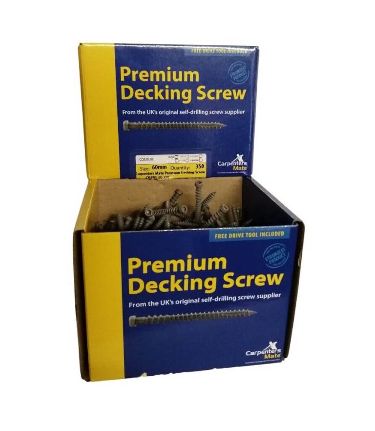 Carpenters mate 63mm Decking Screw. £16.75 per box of 350