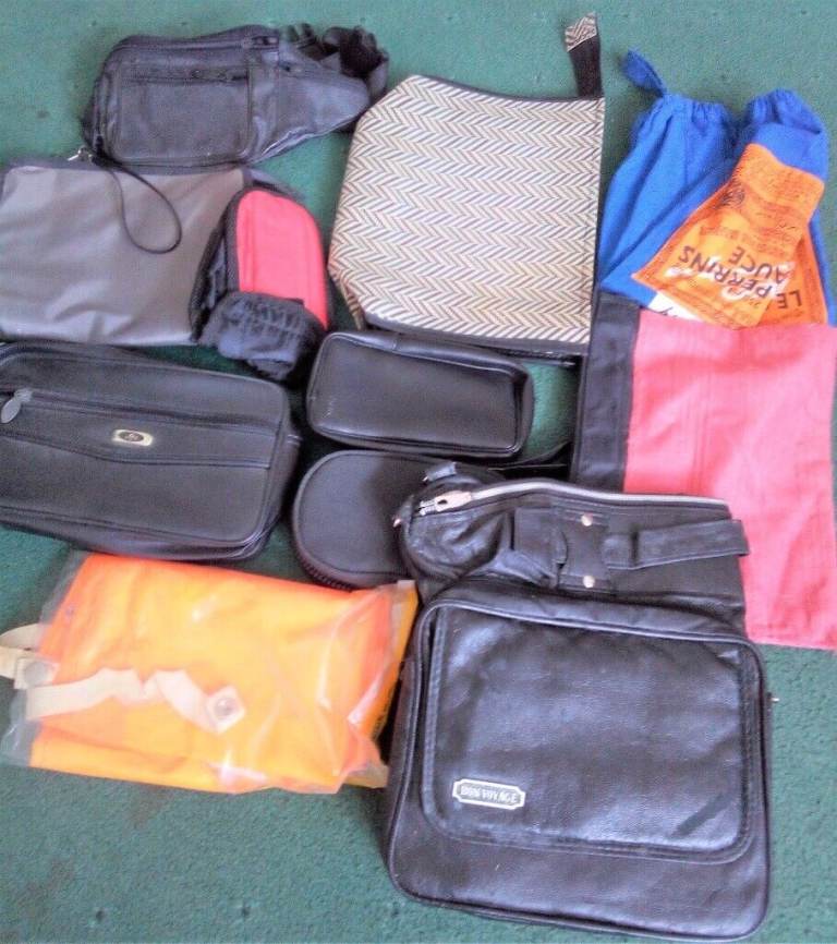 POUCHES & BAGS, 11 NEW & USED
