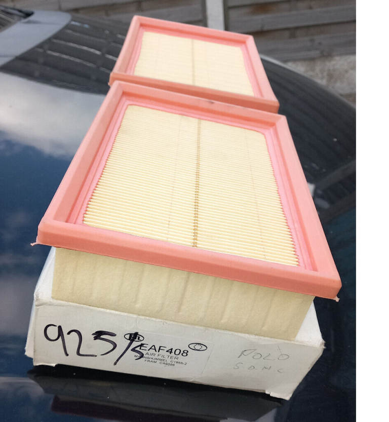 PAIR BNIB AIR FILTERS FOR VW GROUP Lupo Polo Caddy Arosa Classic Ibiza