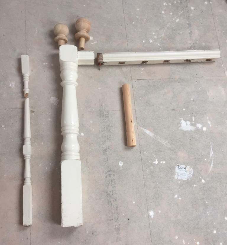 Victorian newel post 