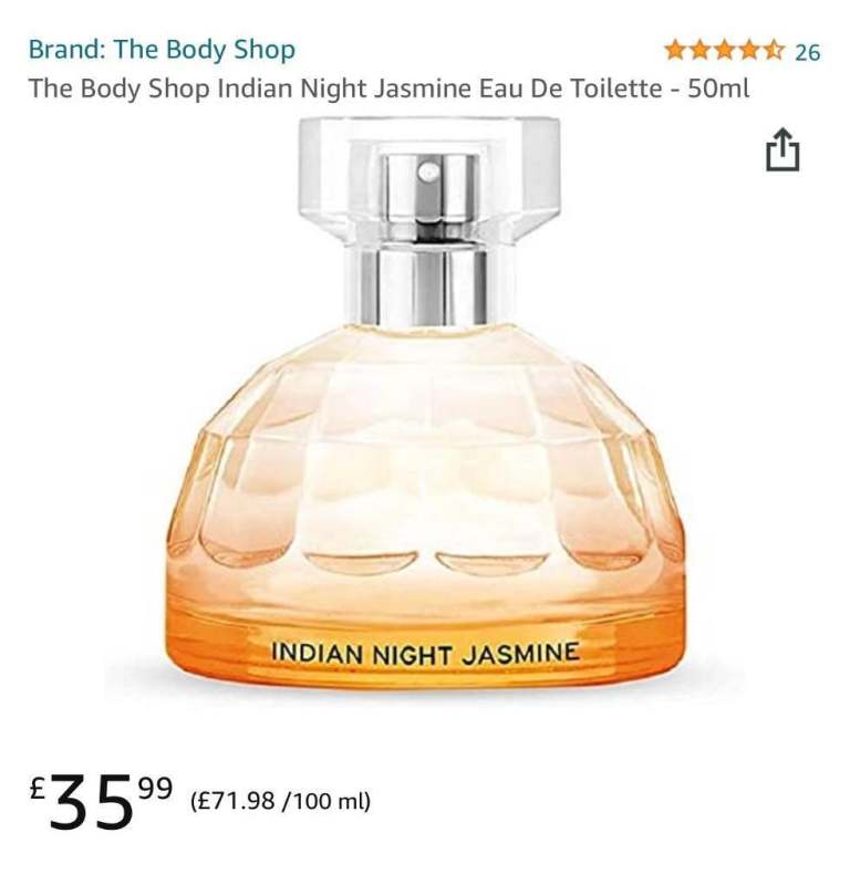 Brand new body shop jasmine perfume 