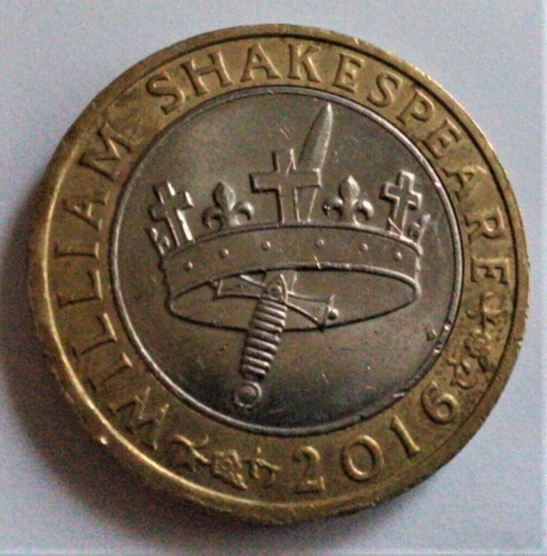 2016 ' WILLIAM SHAKESPEARE - THE HOLLOW CROWN' £2 COIN